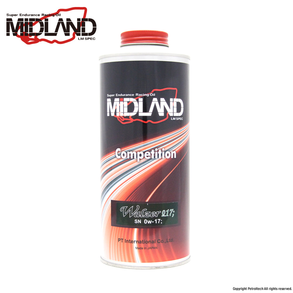 MIDLANDエンジンオイルCompetition Walzer 017 SAE 0w-17 (完全合成油 / SN-PLUS)【1L】