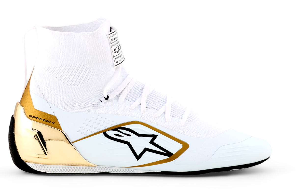 アルパインスターズ SUPERTECH K SHOES FIA|BLACK WHITE GOLD