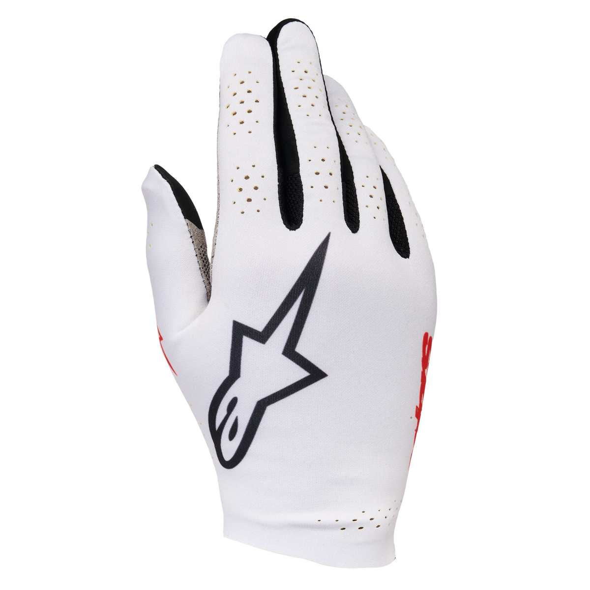 X1“Silver Star“別注チームハンドグローブ Lサイズ ＊非売品 アルパインスターズ SIM GLOVES GRAPHIC 1｜SILVER ICE BLACK RED