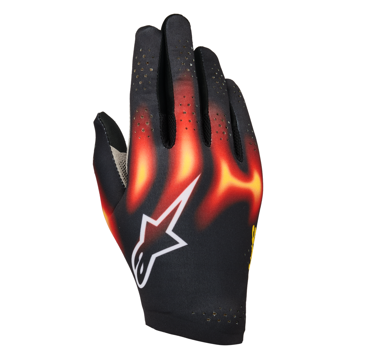 アルパインスターズ SIM GLOVES GRAPHIC 3|BLACK BRIGHT RED WARM YELLOW