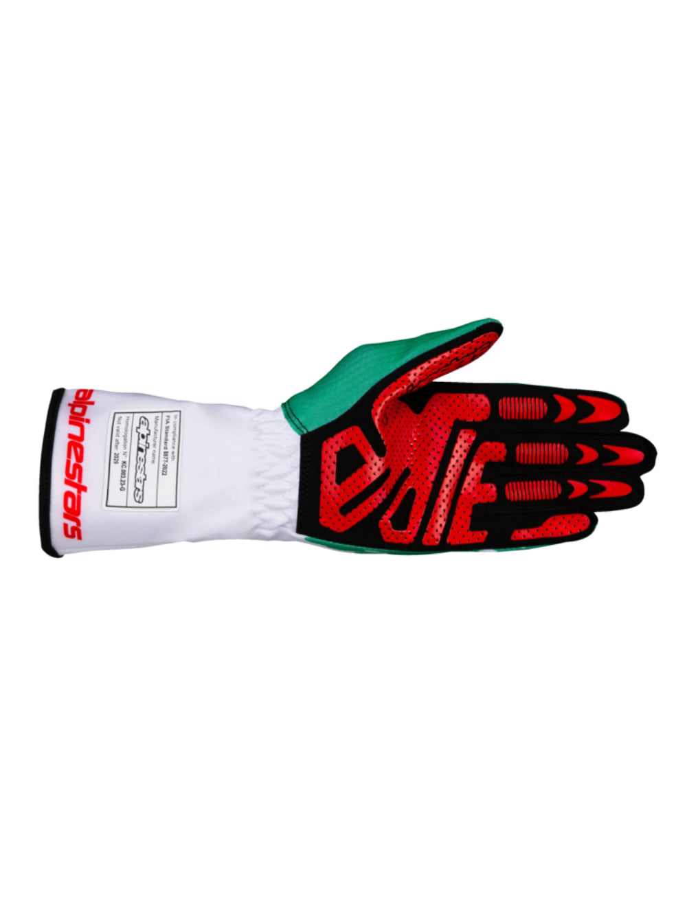 アルパインスターズ TECH-1 K V3 GLOVES|WHITE GREEN RED