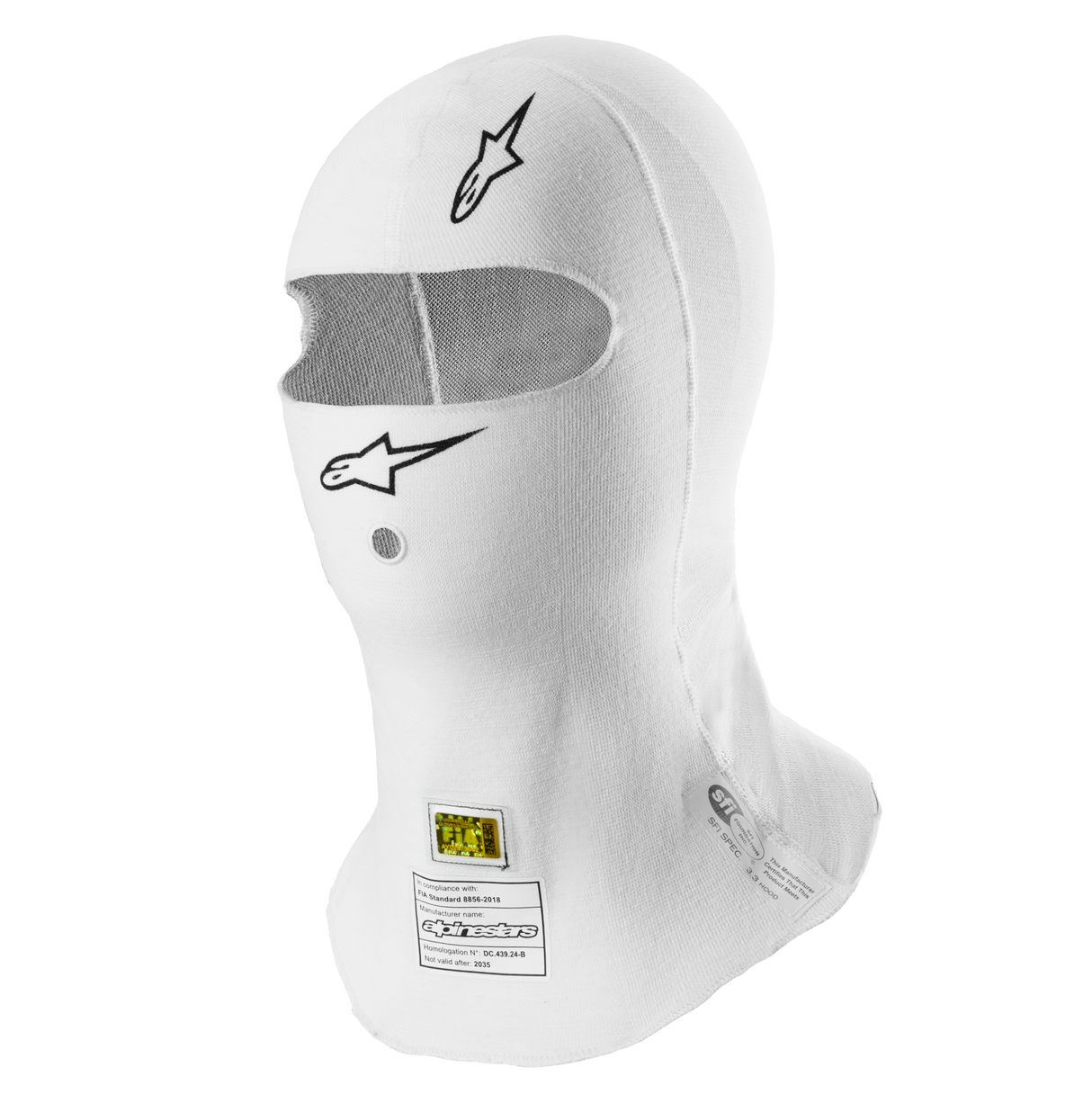 アルパインスターズ ZX EVO V3 BALACLAVA FIA SFI|WHITE
