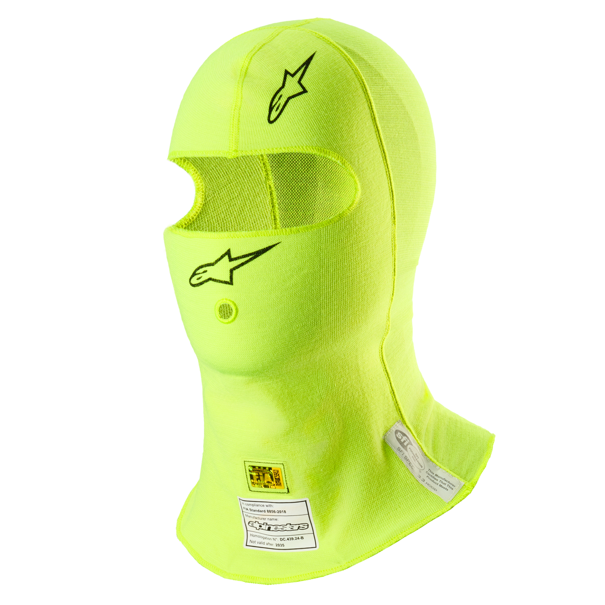アルパインスターズ ZX EVO V3 BALACLAVA FIA SFI｜YELLOW FLUO
