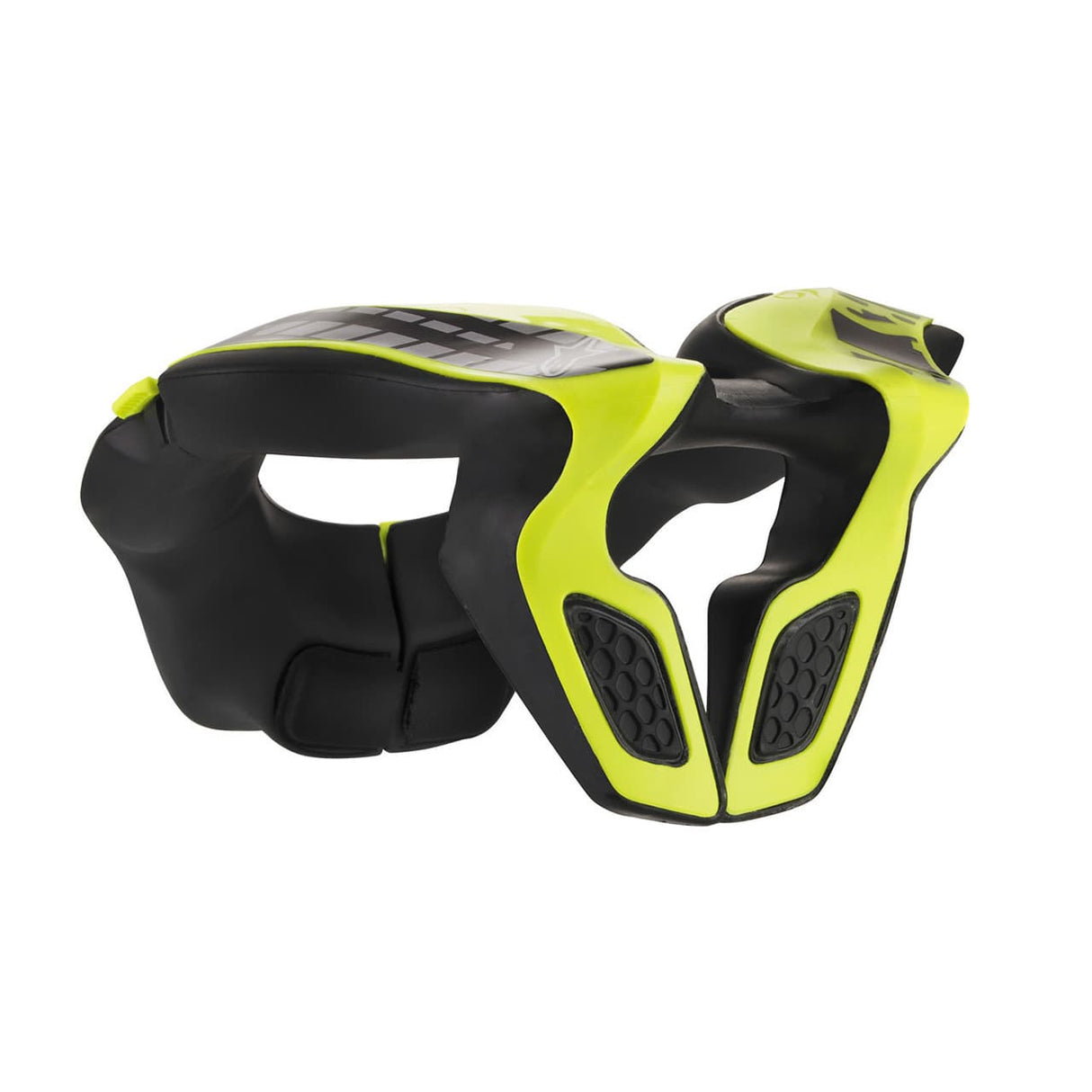 アルパインスターズ YOUTH NECK SUPPORT|BLACK YELLOW FLUO