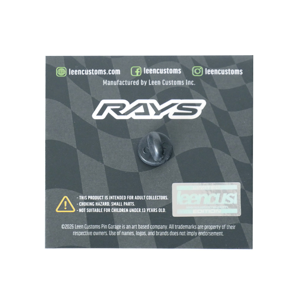 RAYS TE37 30TH RAYS x LEEN CUSTOMSコラボ ピンバッジ