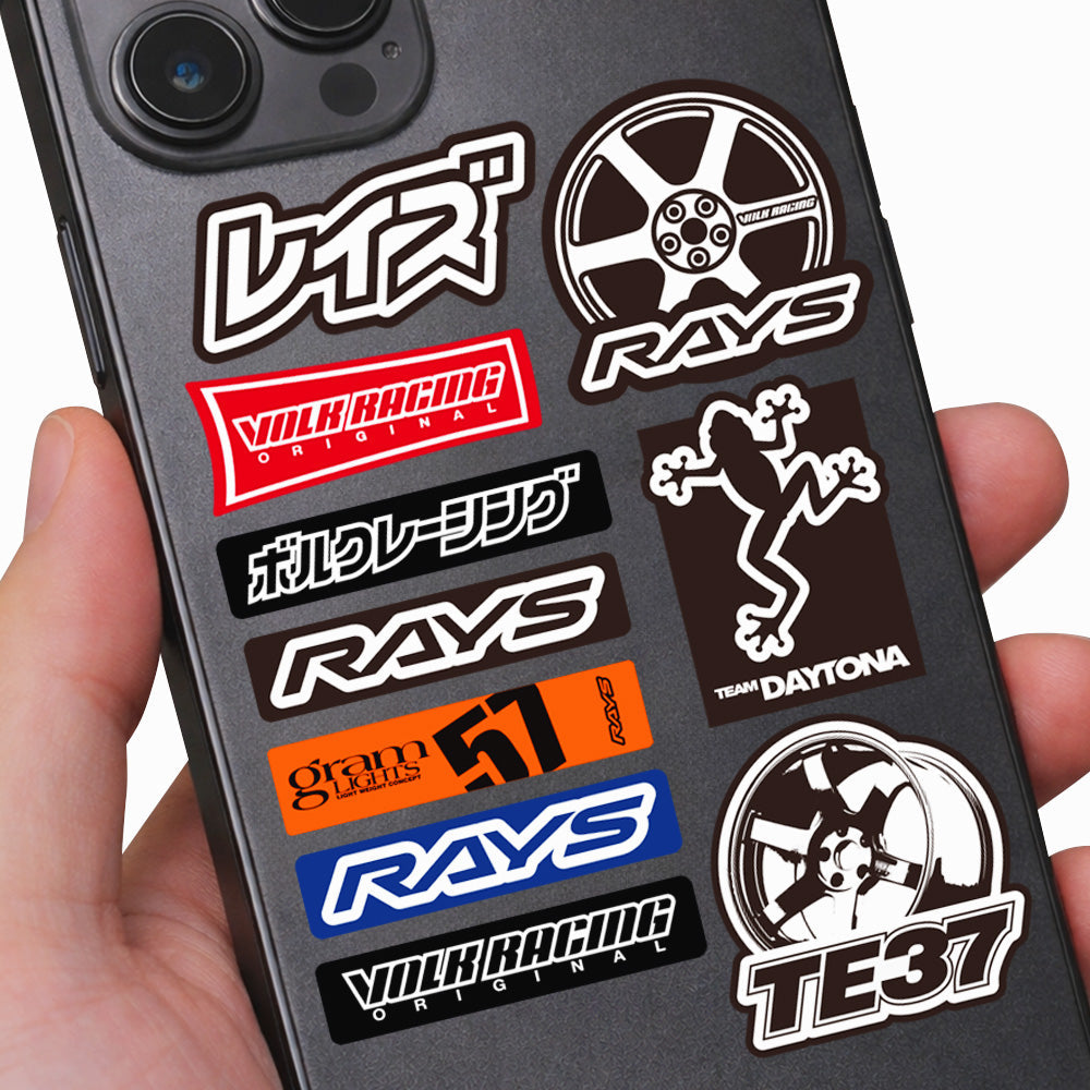 RAYS MIX STICKER 30MM 10PC SET