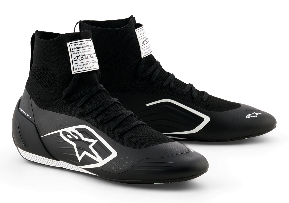 アルパインスターズ　SUPERTECH K SHOES FIA｜BLACK WHITE