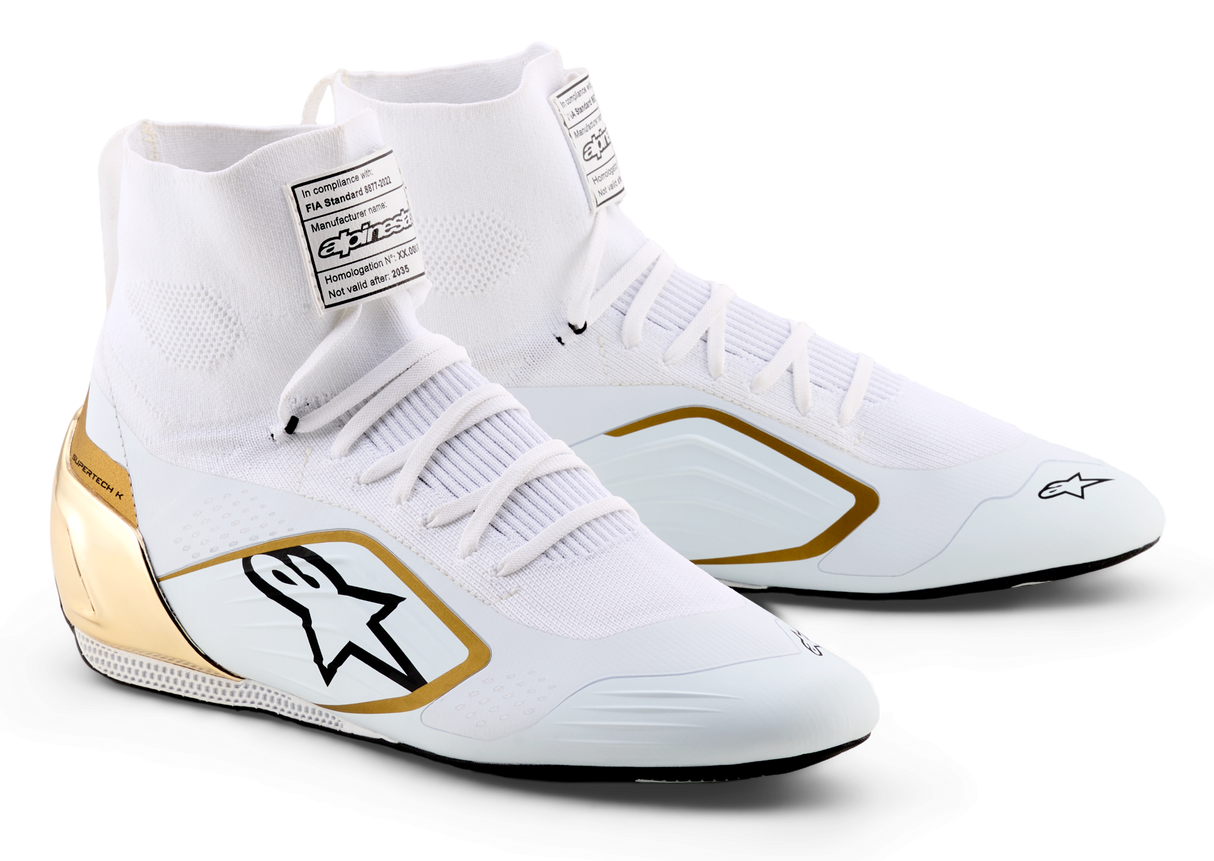 アルパインスターズ　SUPERTECH K SHOES FIA｜BLACK WHITE GOLD