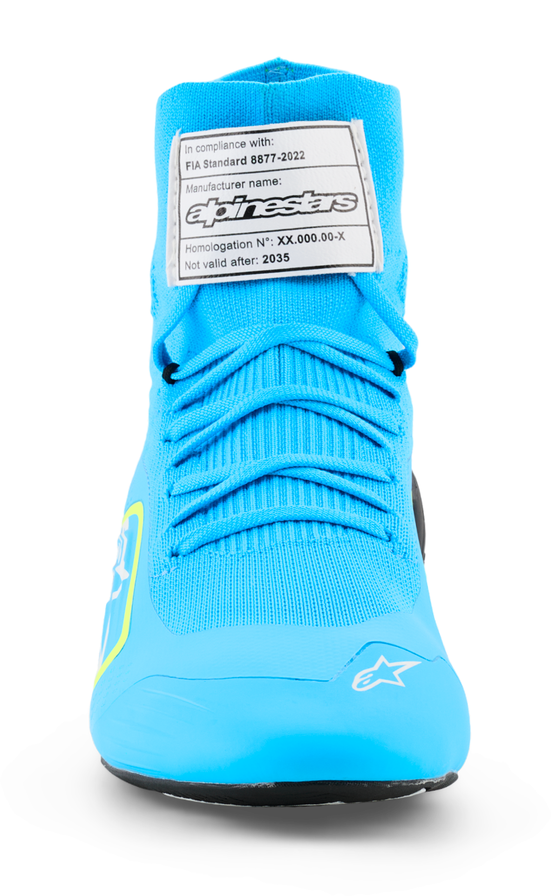 アルパインスターズ　SUPERTECH K SHOES FIA｜LIGHT BLUE BLACK WHITE YELLOW FLUO