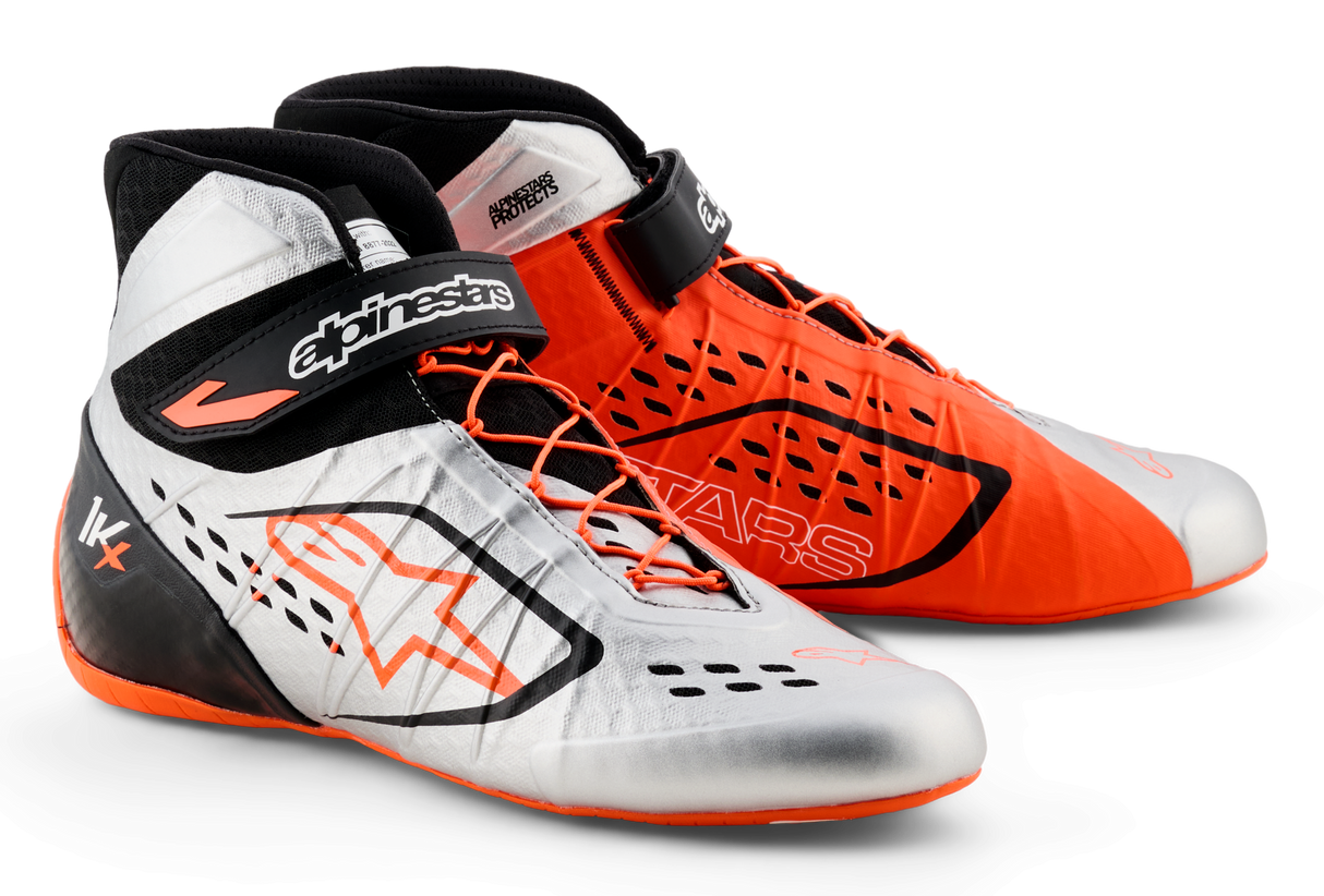 アルパインスターズ　TECH-1 KX V3 SHOES FIA｜BLACK SILVER ORANGE FLUO