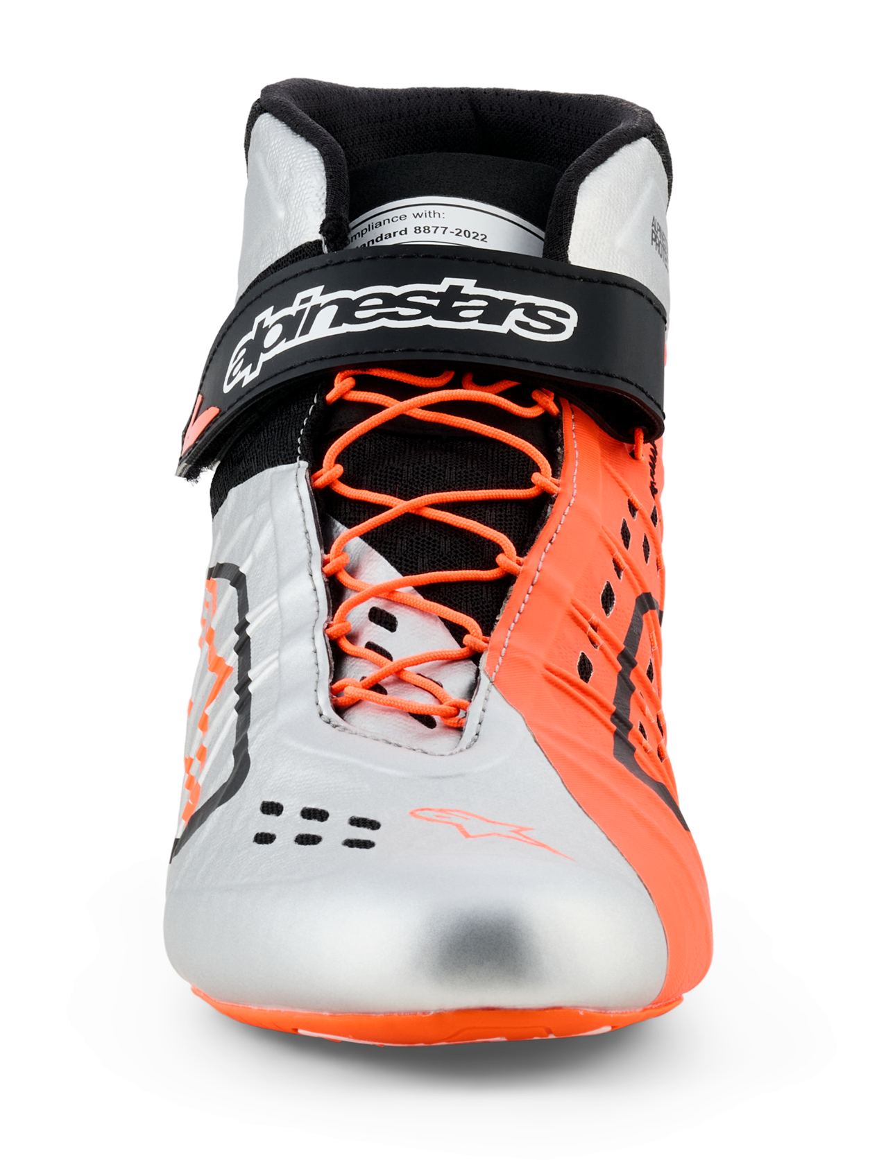 アルパインスターズ　TECH-1 KX V3 SHOES FIA｜BLACK SILVER ORANGE FLUO