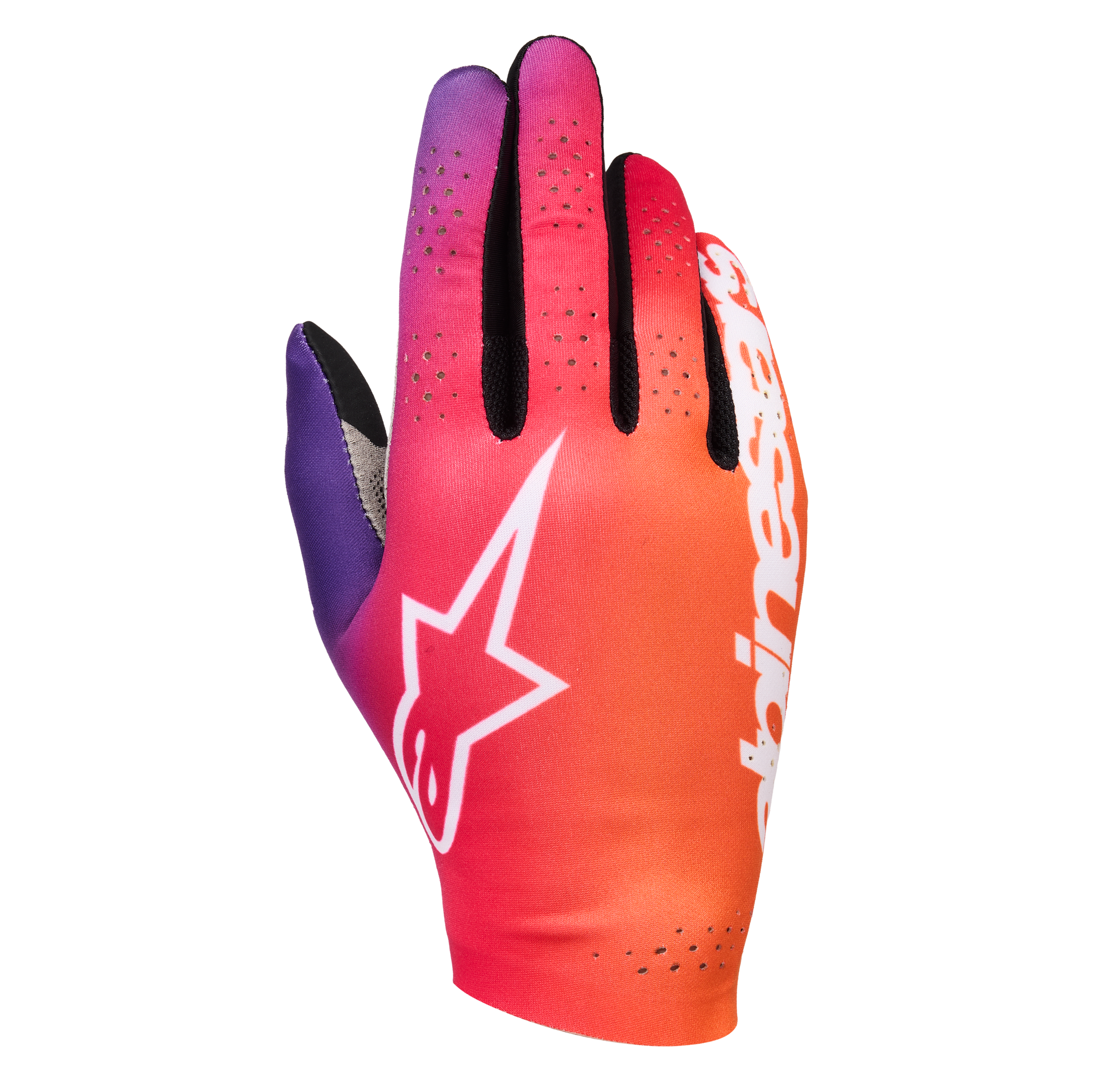 アルパインスターズ SIM GLOVES GRAPHIC 2｜ORANGE NEON PURPLE WHITE