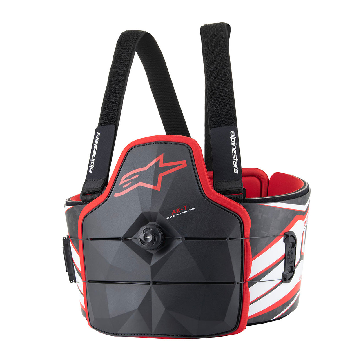 アルパインスターズ　AK-1 KART BODY PROTECTOR｜BLACK WHITE RED