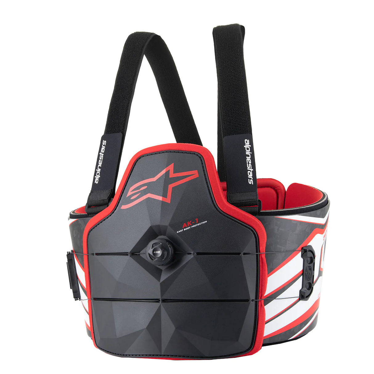 アルパインスターズ　AK-1 YOUTH KART BODY PROTECTOR｜BLACK WHITE RED
