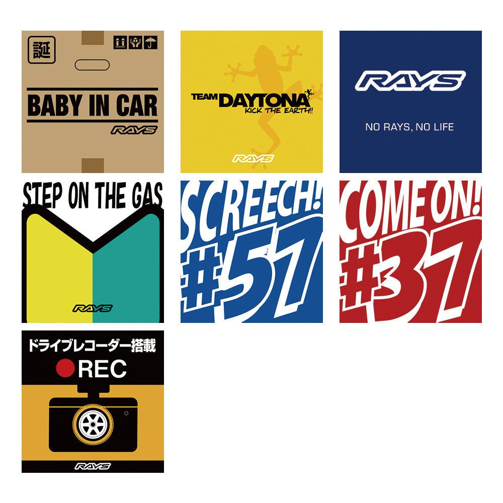 RAYS No.32~38 オフィシャル車両ステッカー